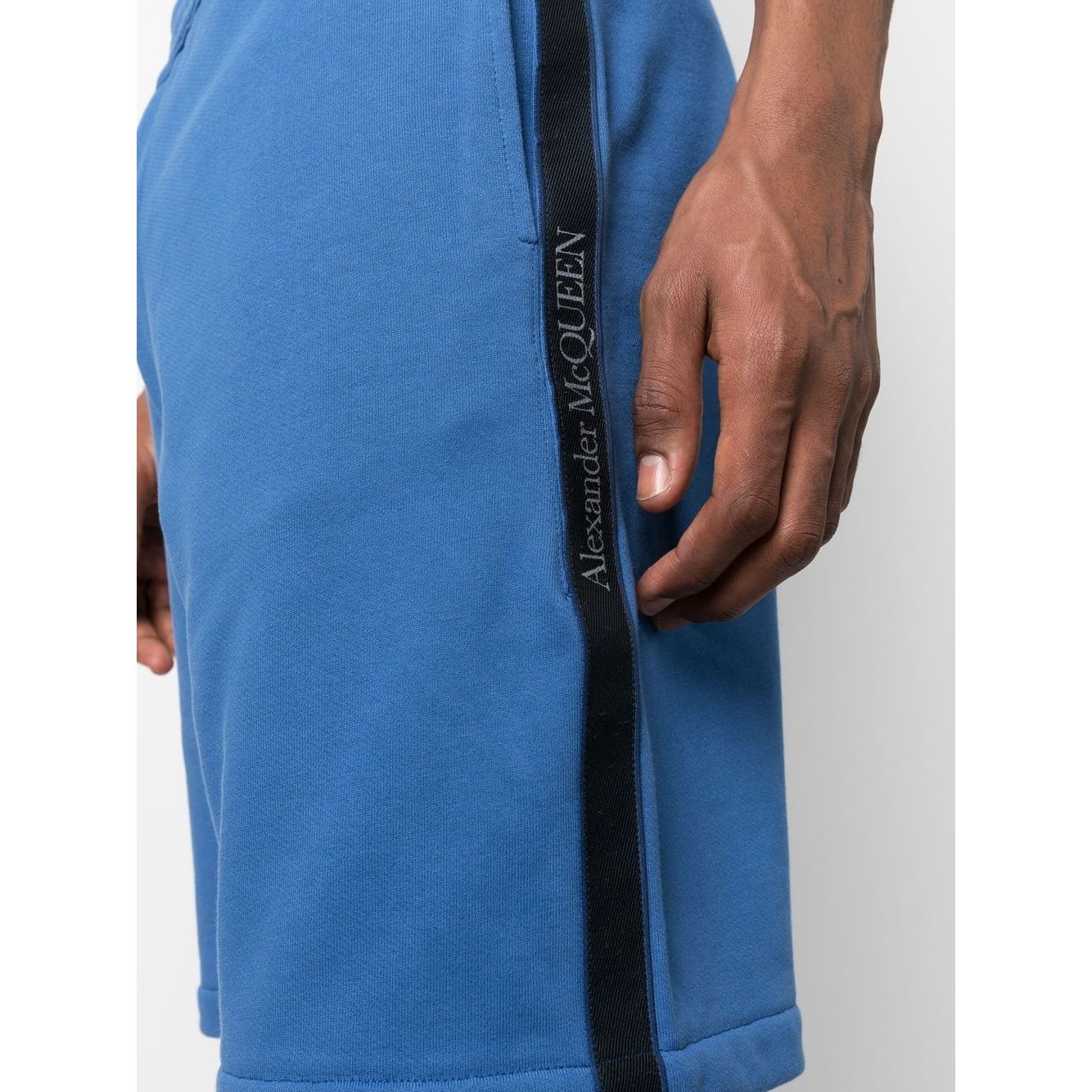 Alexander McQueen logo-tape jersey shorts Short trousers