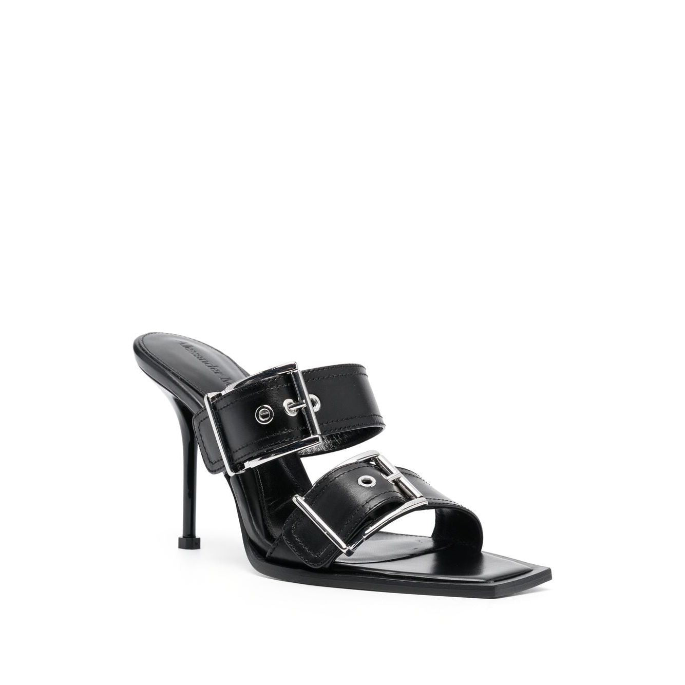 Alexander McQueen 100mm Buckled Leather Sandals Sandals