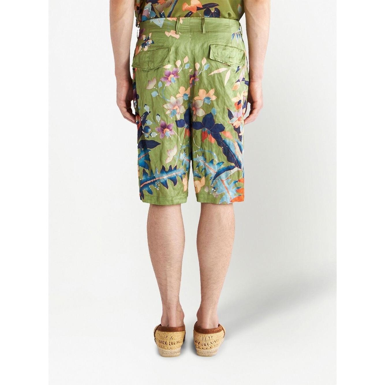 Etro Shorts Green 1W77441170500