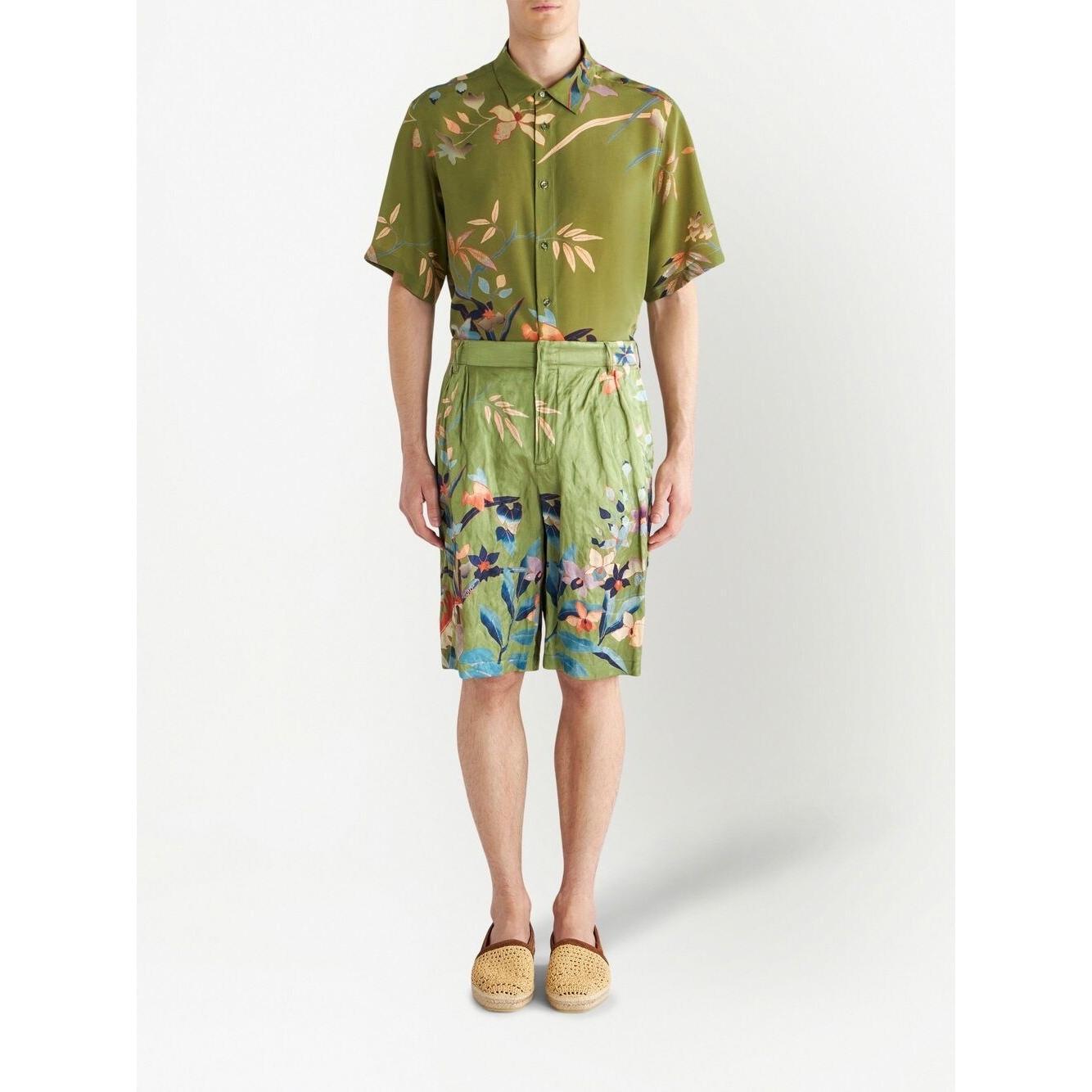 Etro Shorts Green 1W77441170500