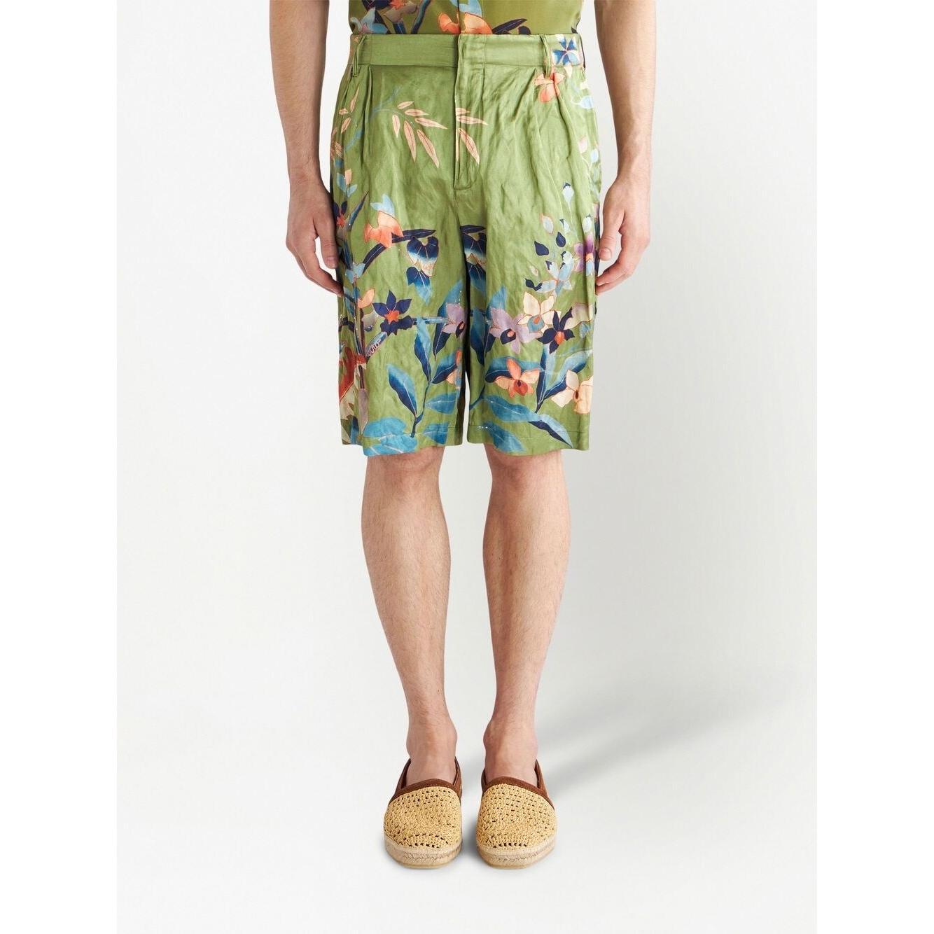 Etro Shorts Green 1W77441170500