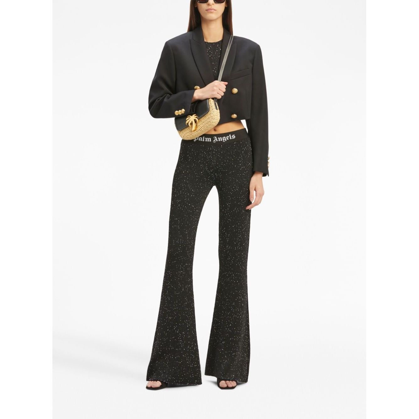 Palm Angels Jackets Black