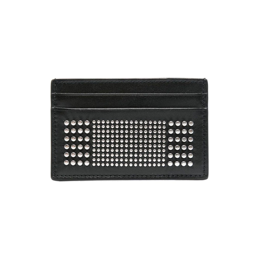 Alexander McQueen Studded leather card case 7362301AAQ21000