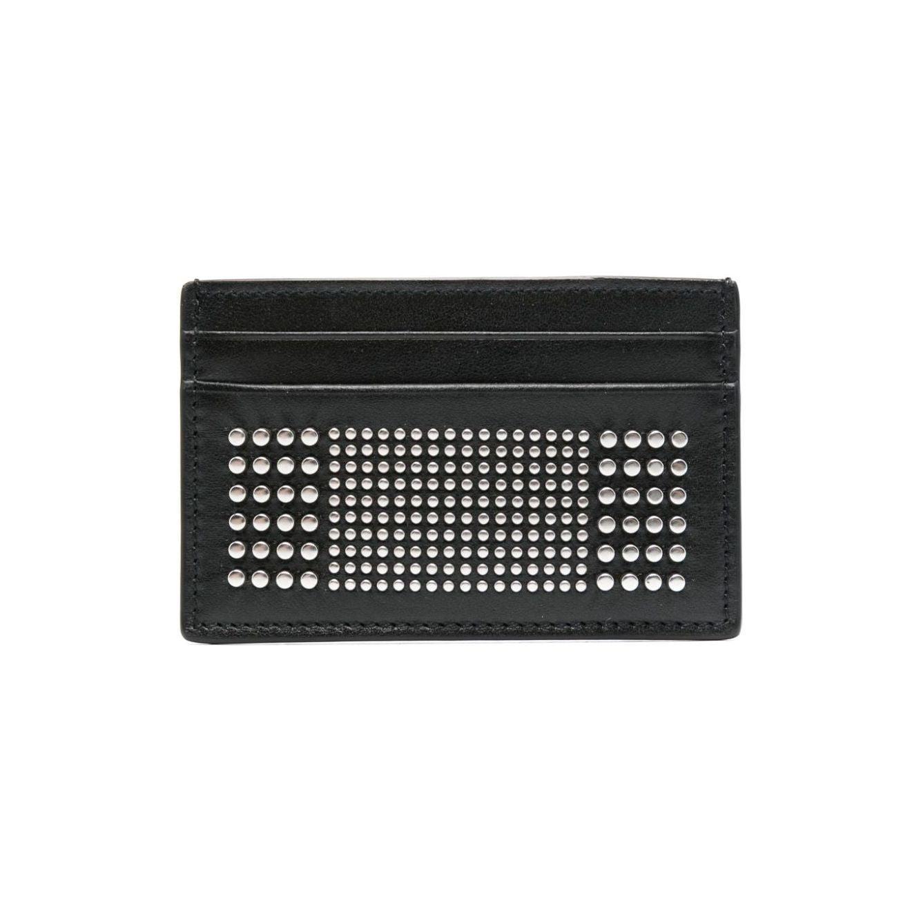 Alexander McQueen Studded leather card case 7362301AAQ21000