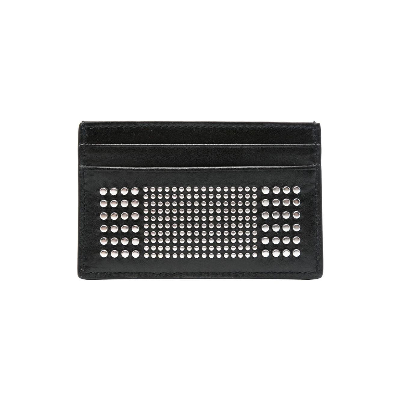 Alexander McQueen Studded leather card case 7362301AAQ21000