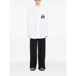 Off White Shirt with embroidery OMGE004S24FAB0020110