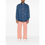 Palm Angels Shirts Blue PMYD023R24DEN0024001