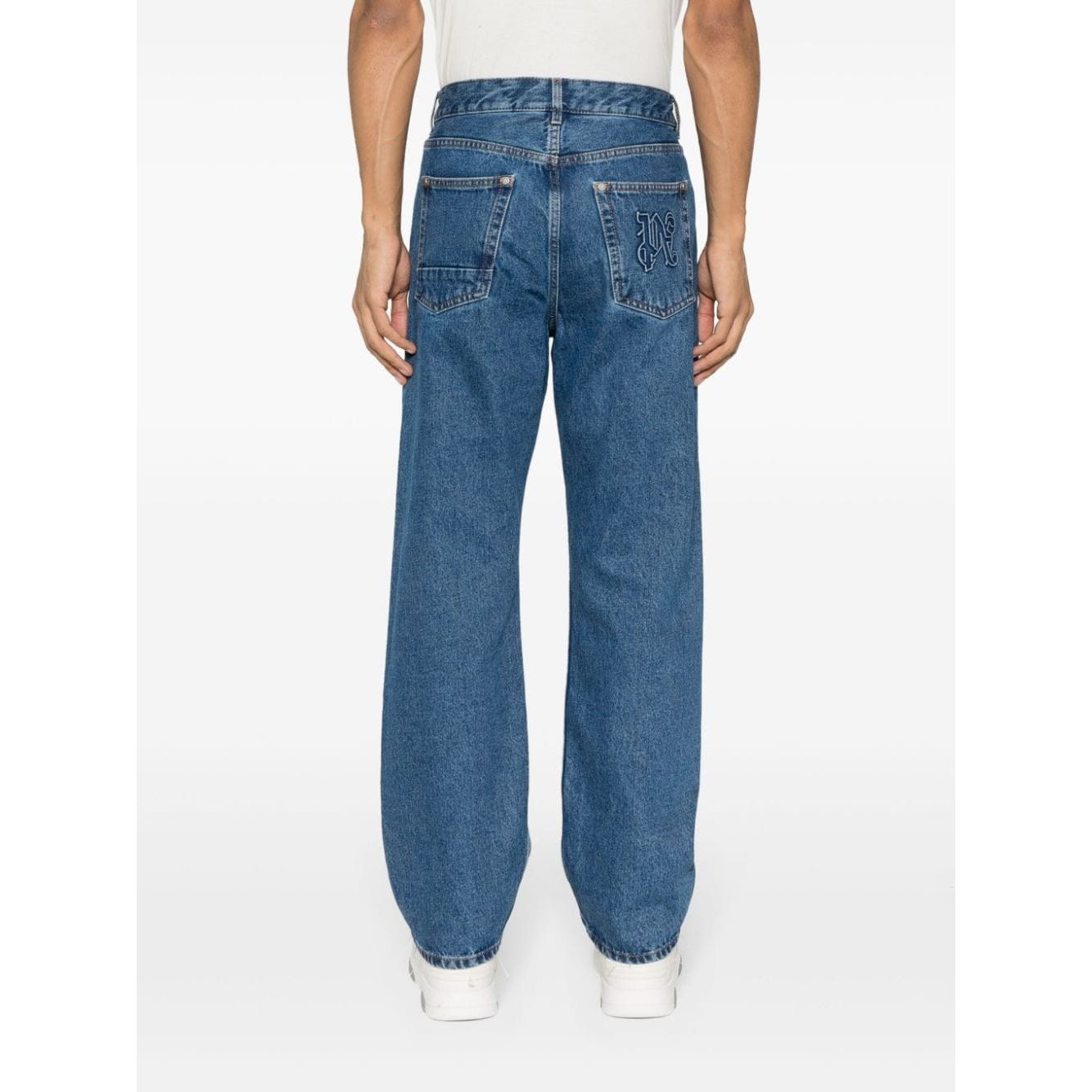 Palm Angels Jeans Blue PMYA043R24DEN0044010