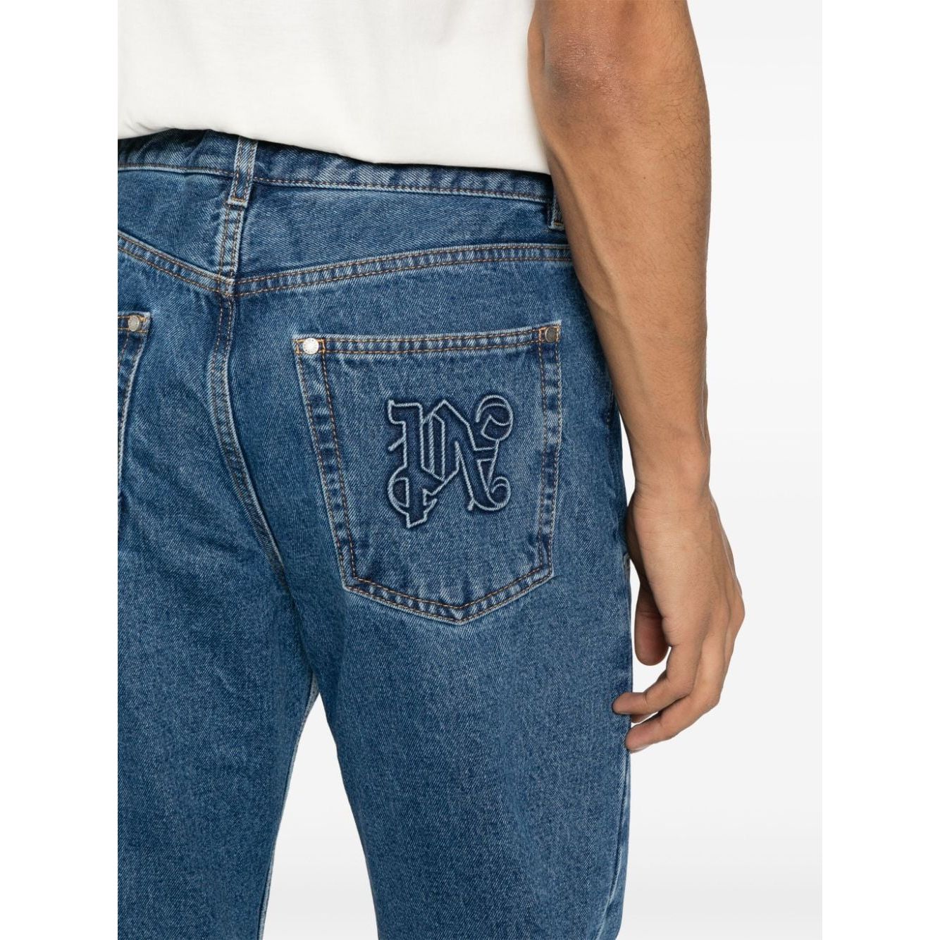 Palm Angels Jeans Blue PMYA043R24DEN0044010