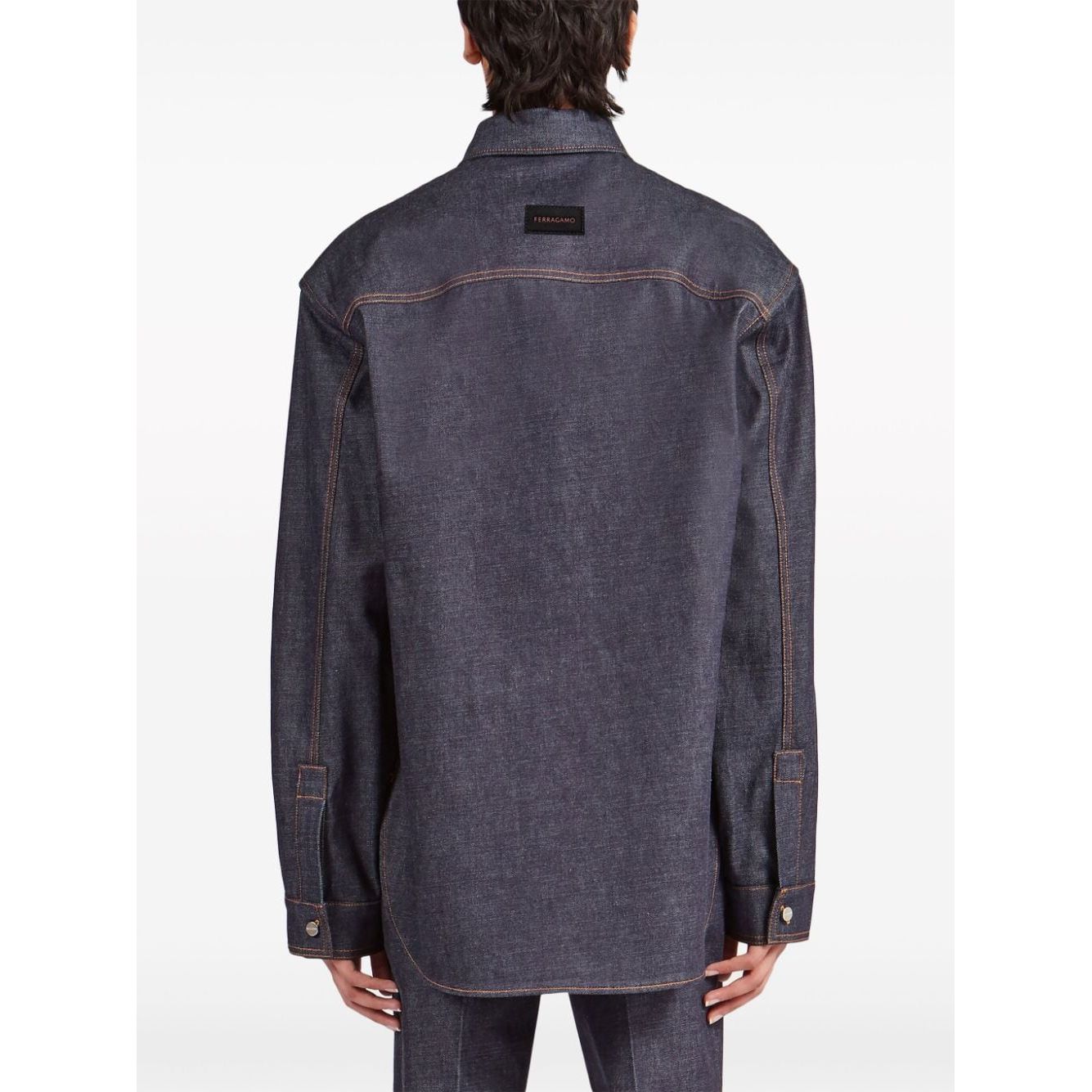 Ferragamo Shirts Blue 143791771281002