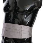 Dolce & Gabbana Gray Men Waist Belt 100% Silk Cummerbund BEL60460-44