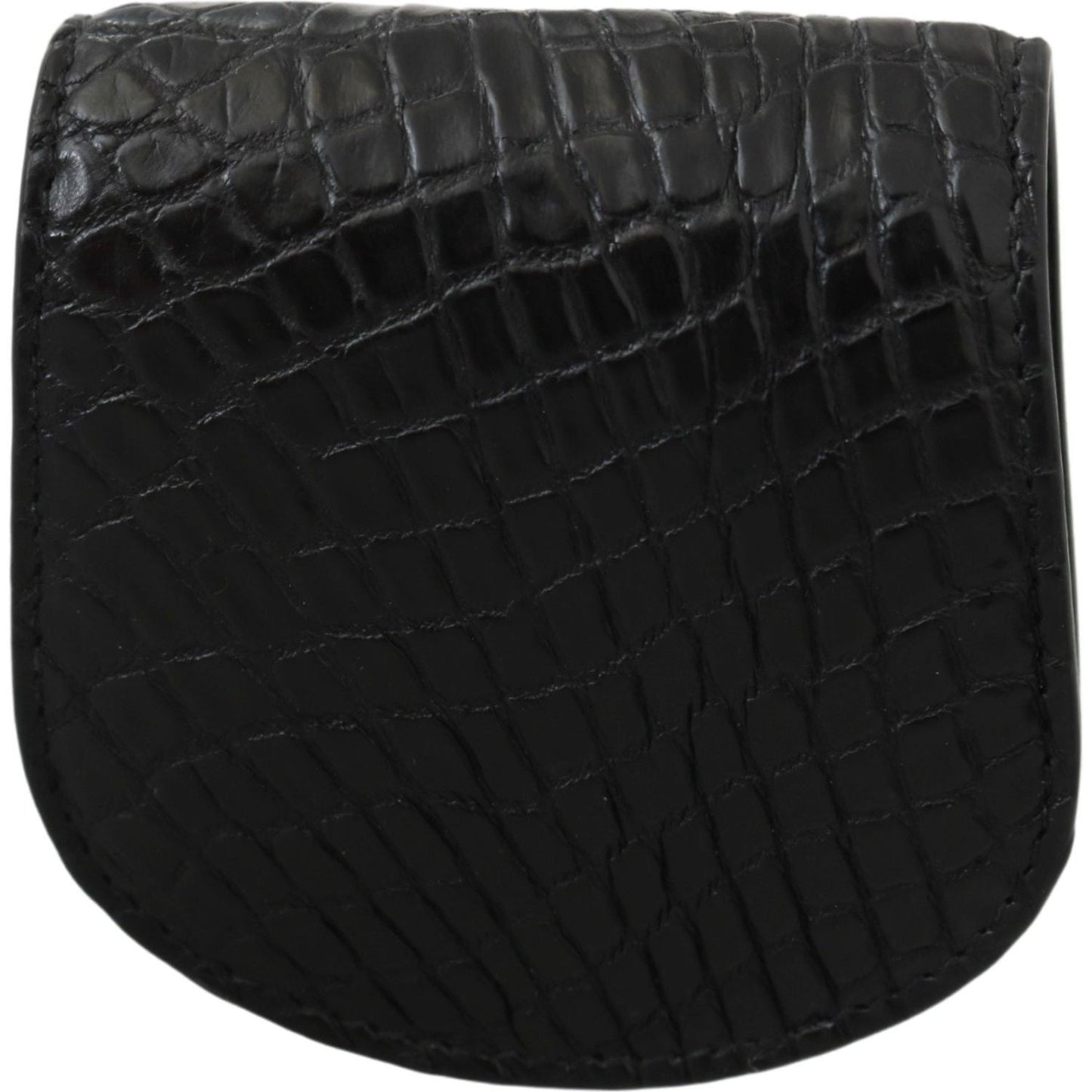 Dolce & Gabbana Black Exotic Skin Pocket Condom Case Holder Condom Case