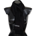 Missoni Black 100% Wool Unisex Neck Wrap Scarf MS2075
