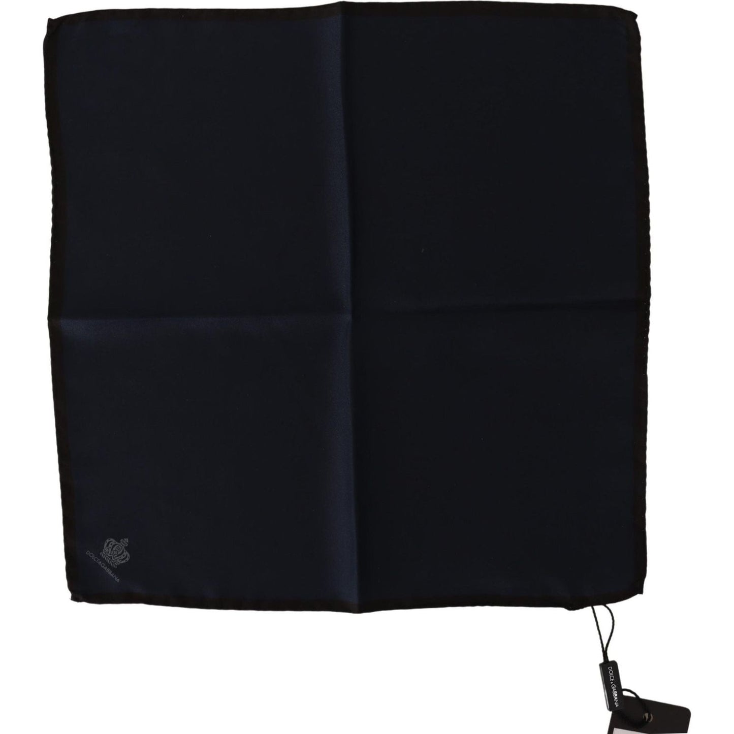 Dolce & Gabbana Black Square Handkerchief 100% Silk Scarf MS2172BG