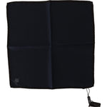 Dolce & Gabbana Black Square Handkerchief 100% Silk Scarf MS2172BG