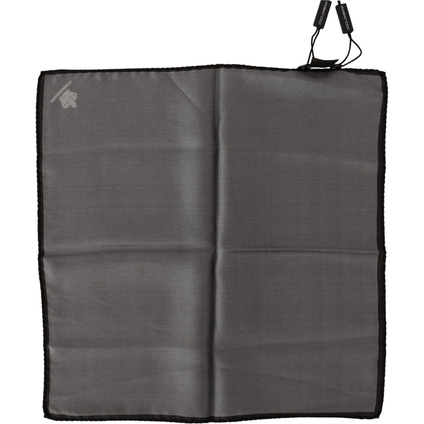 Dolce & Gabbana Gray 100% Silk Square Handkerchief Gray 100% Silk Square Handkerchief MS2200