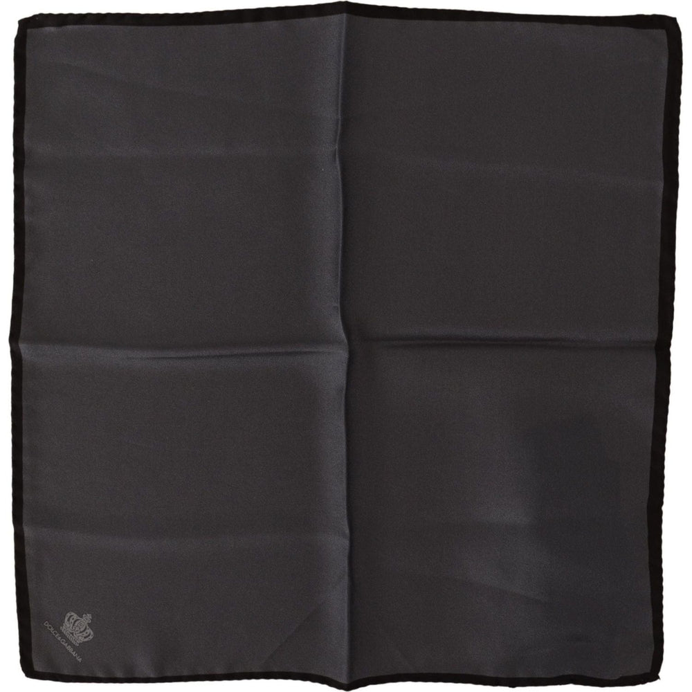 Dolce & Gabbana Gray 100% Silk Square Handkerchief Gray 100% Silk Square Handkerchief MS2200