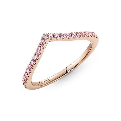 PANDORA JEWELS Mod. TIMELESS WISH SPARKLING PINK - RING - Size 48 Ring