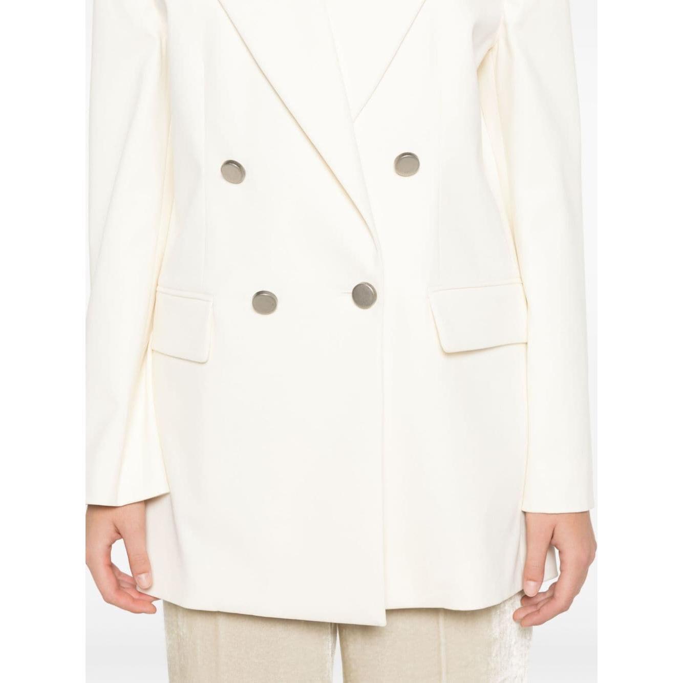 Parosh Jackets White D420330CREW084