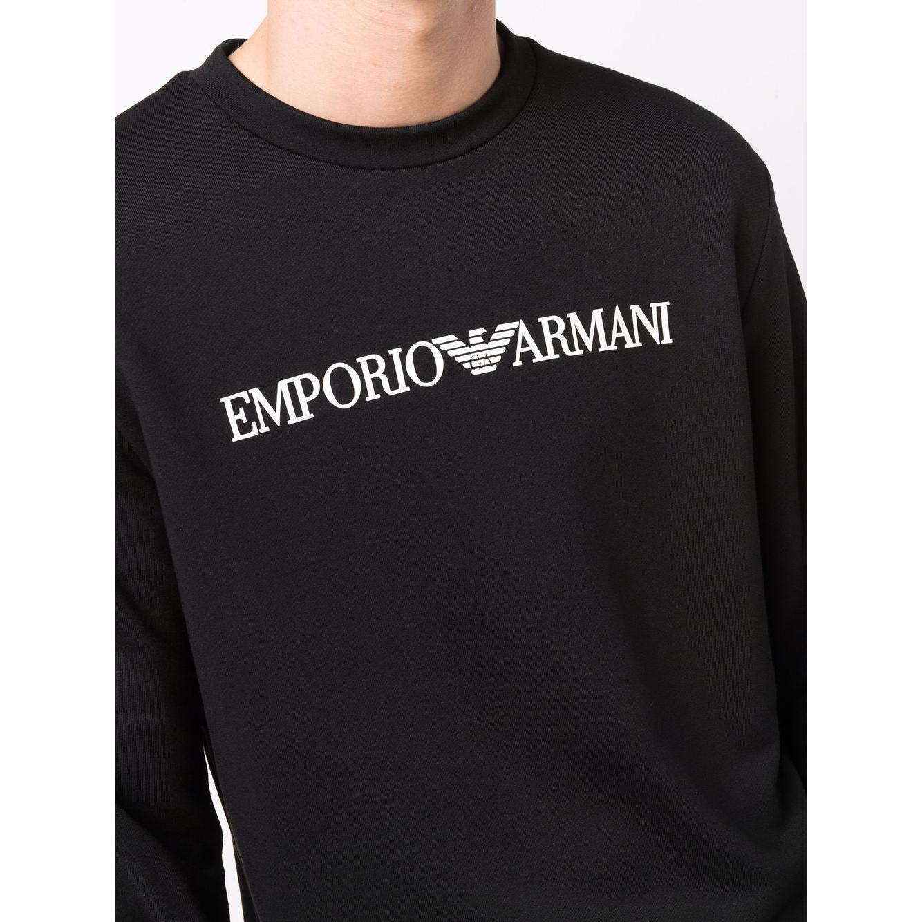 Emporio Armani Modal-blend sweatshirt with logo print 8N1MR61JRIZF009-P25