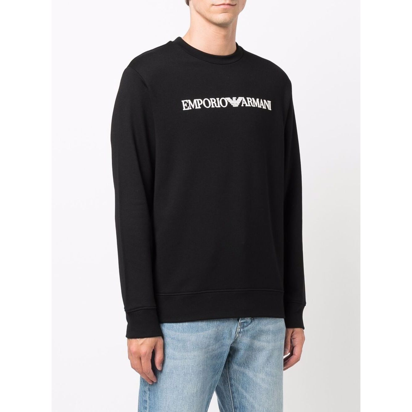 Emporio Armani Modal-blend sweatshirt with logo print 8N1MR61JRIZF009-P25
