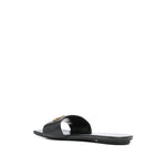 EMPORIO ARMANI EXCLUSIVE Emporio Armani Nappa-leather sandals with eagle plate X3P846XF27100002-P25