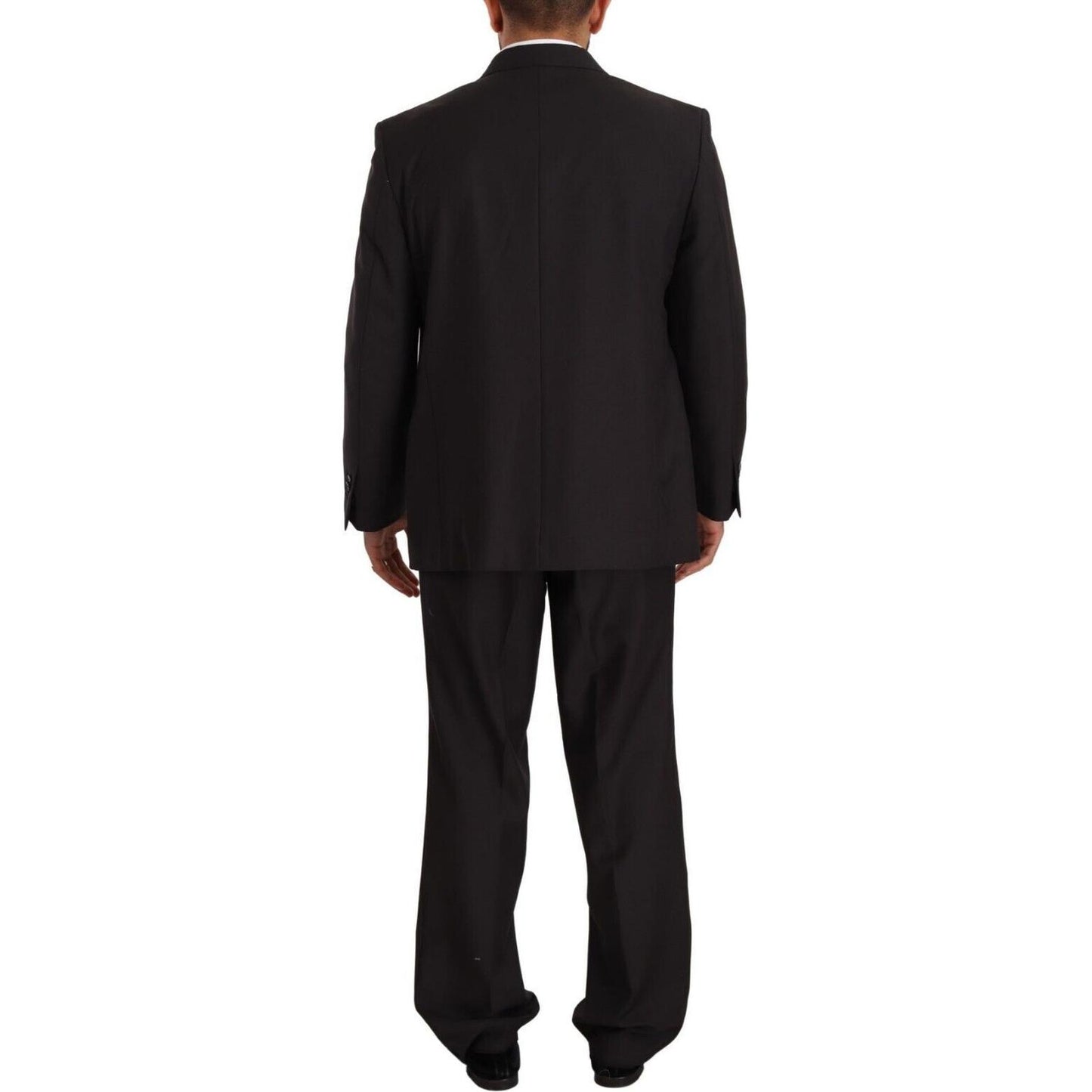 Domenico Tagliente Gray Polyester Single Breasted Formal Suit KOS1943 - 53
