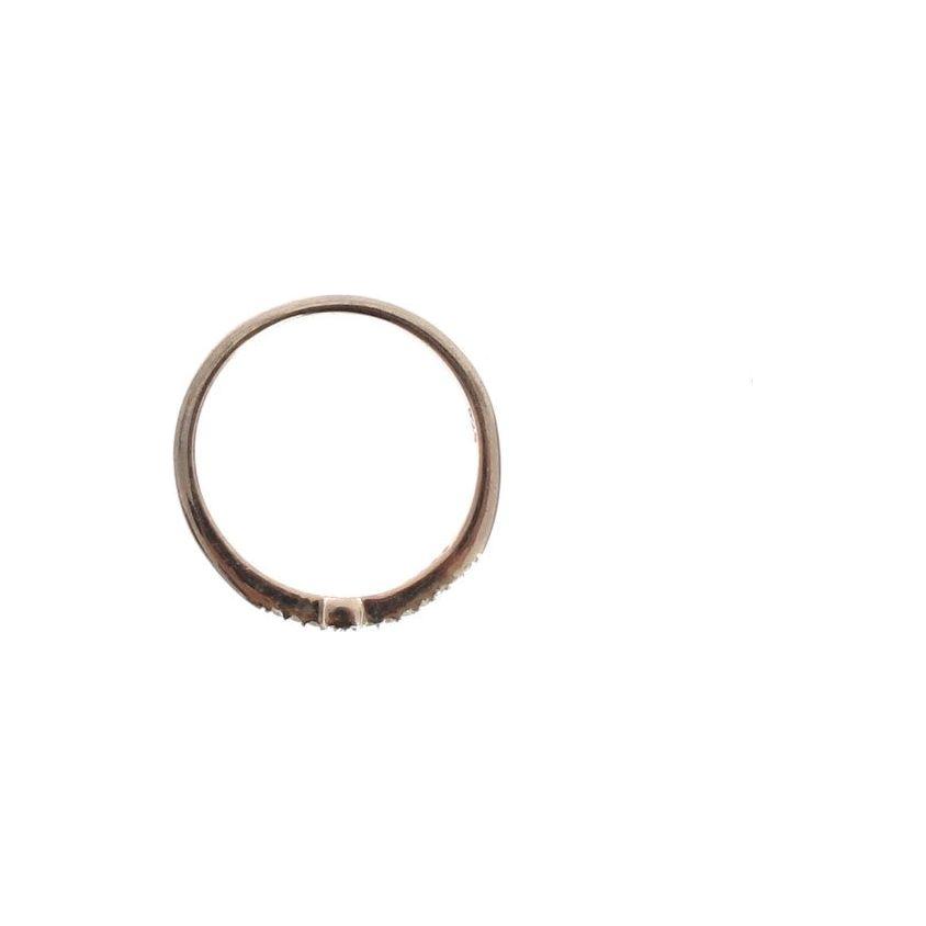 Nialaya Silver CZ Cross 925 Ring Ring