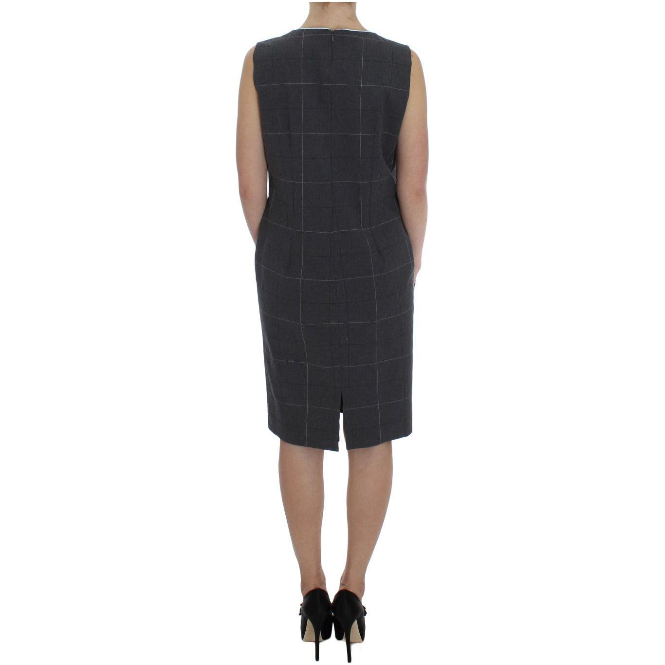 BENCIVENGA Gray Stretch Sheath Dress Suit Set Suit