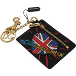 Dolce & Gabbana Black Leather #DGLovesLondon Keyring Cardholder Coin Case VAS130609