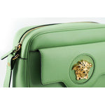 Versace Elegant Mint Green Leather Camera Case Bag 8054712655579