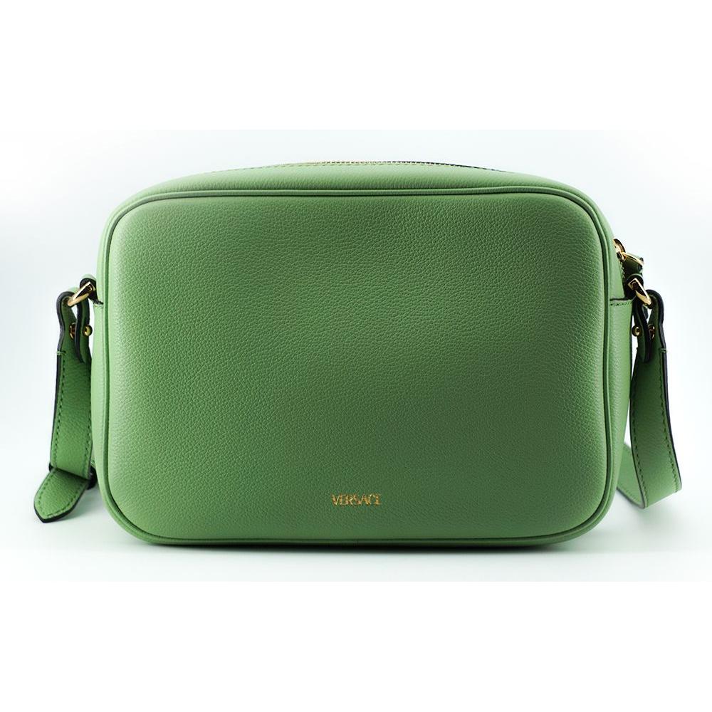Versace Elegant Mint Green Leather Camera Case Bag 8054712655579