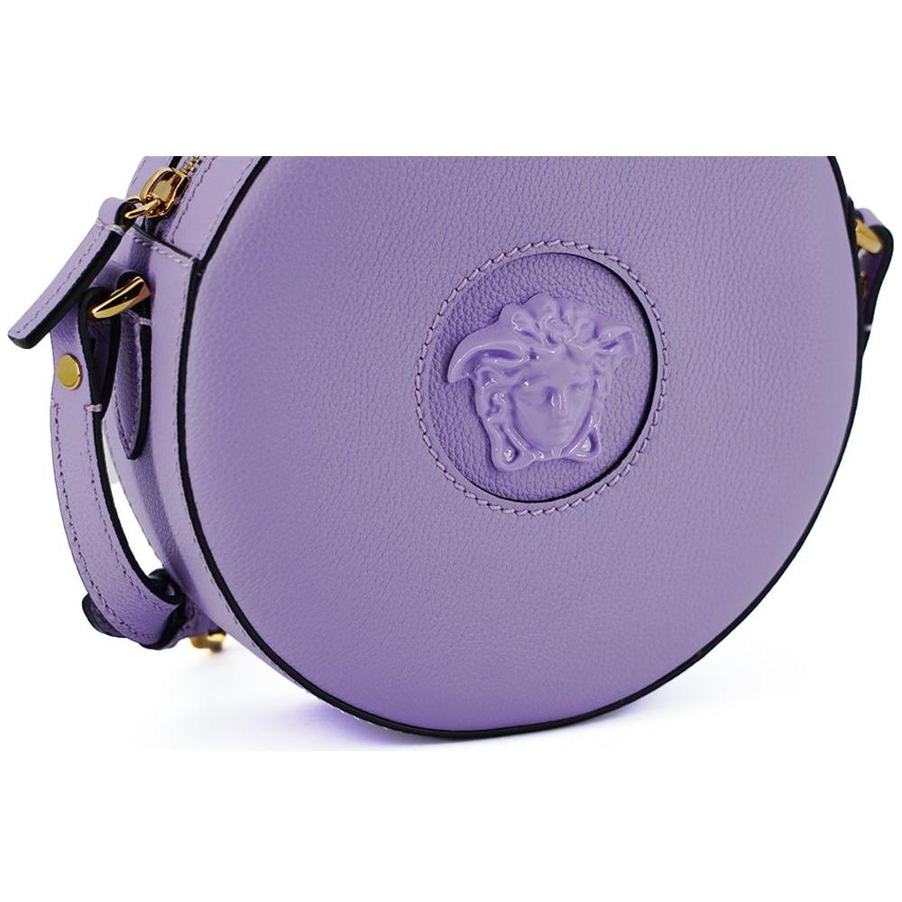 Versace Elegant Purple Round Shoulder Bag 8052045849146