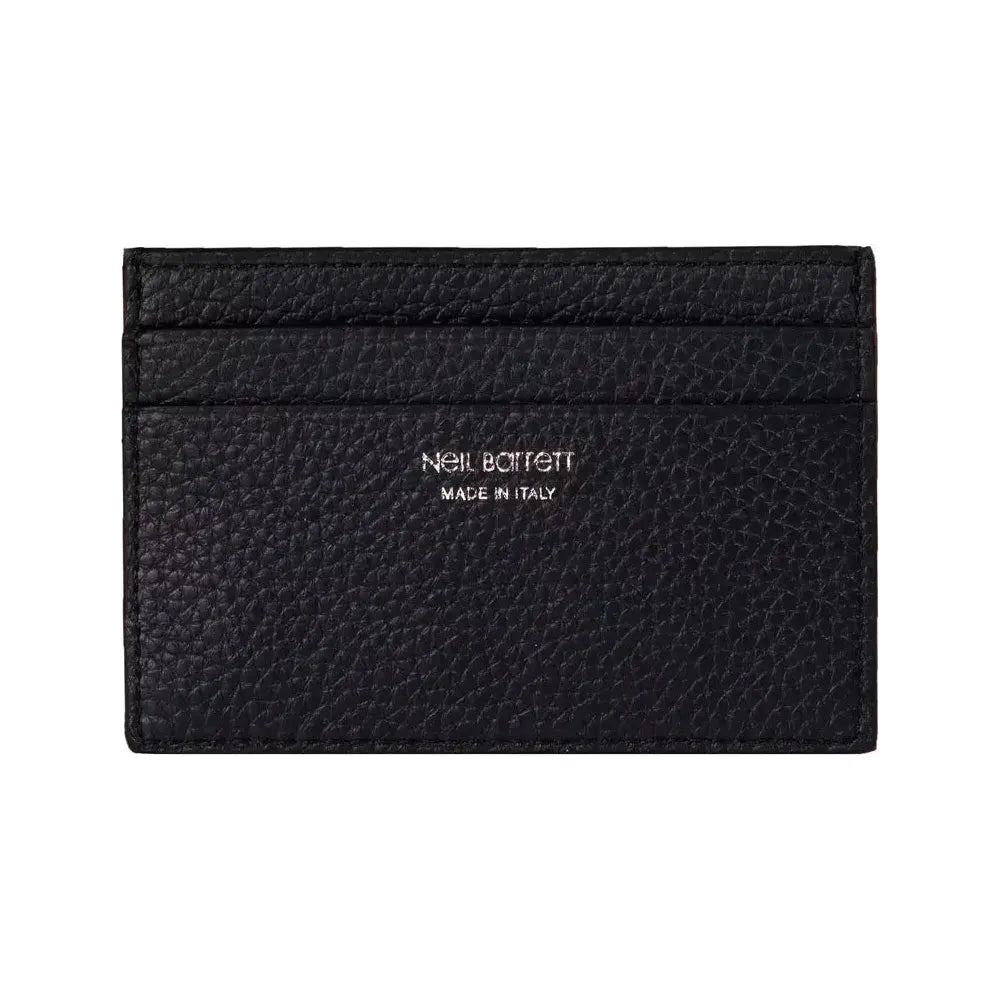 Neil Barrett Black Leather Men's Wallet NE-21053