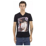 Trussardi Action Black Cotton Men T-Shirt TR-22847-S