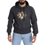 Dolce & Gabbana Gray Logo Cotton Hooded Sweatshirt Sweater TSH83028- 50
