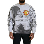 MSGM White Cotton Crewneck Pullover Sweatshirt Sweater TSH7761 - 46