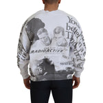 MSGM White Cotton Crewneck Pullover Sweatshirt Sweater TSH7761 - 46
