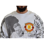 MSGM White Cotton Crewneck Pullover Sweatshirt Sweater TSH7761 - 46