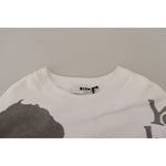 MSGM White Cotton Crewneck Pullover Sweatshirt Sweater TSH7761 - 46