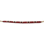 Dolce & Gabbana Red Exotic Leather Crystals Bag Shoulder Strap BEL8720