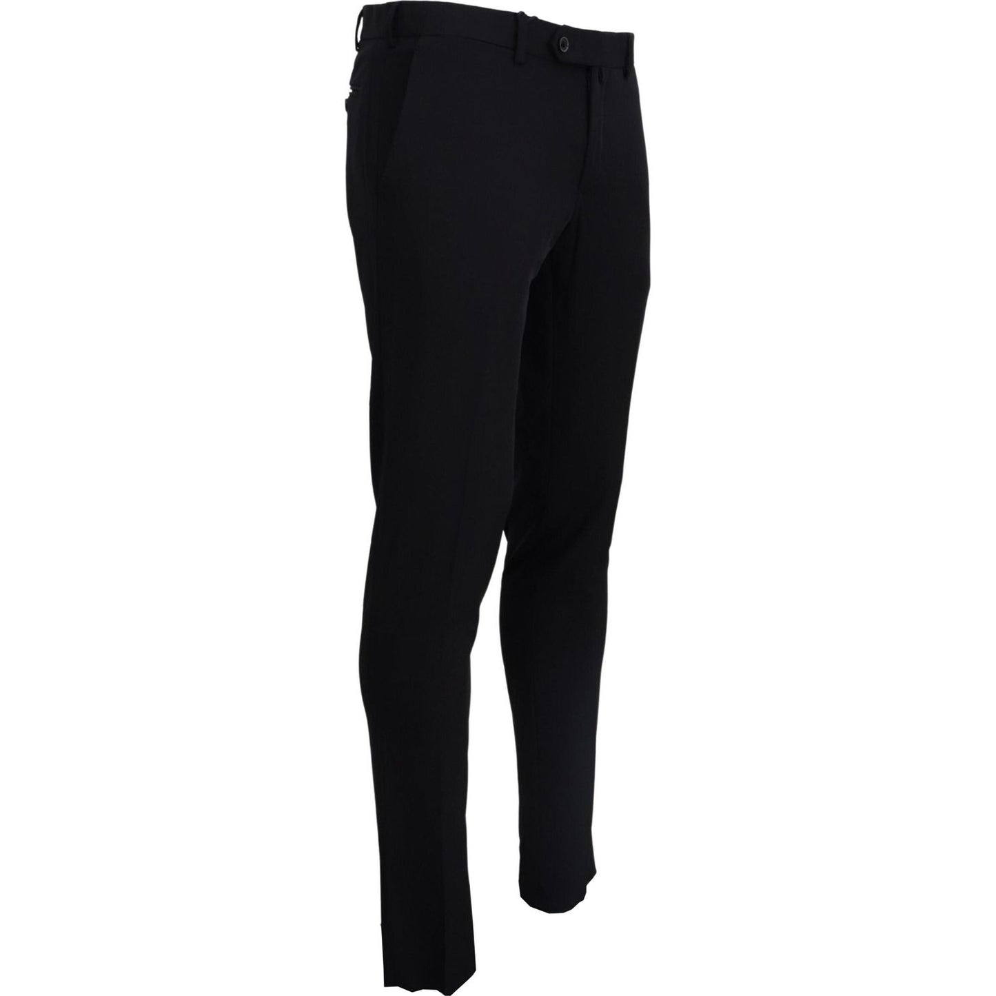 Domenico Tagliente Black Tapered Dress Formal Pants PAN74147 - 58