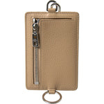 Dolce & Gabbana Beige Leather Lanyard Logo Card Holder Men Wallet BAG1105