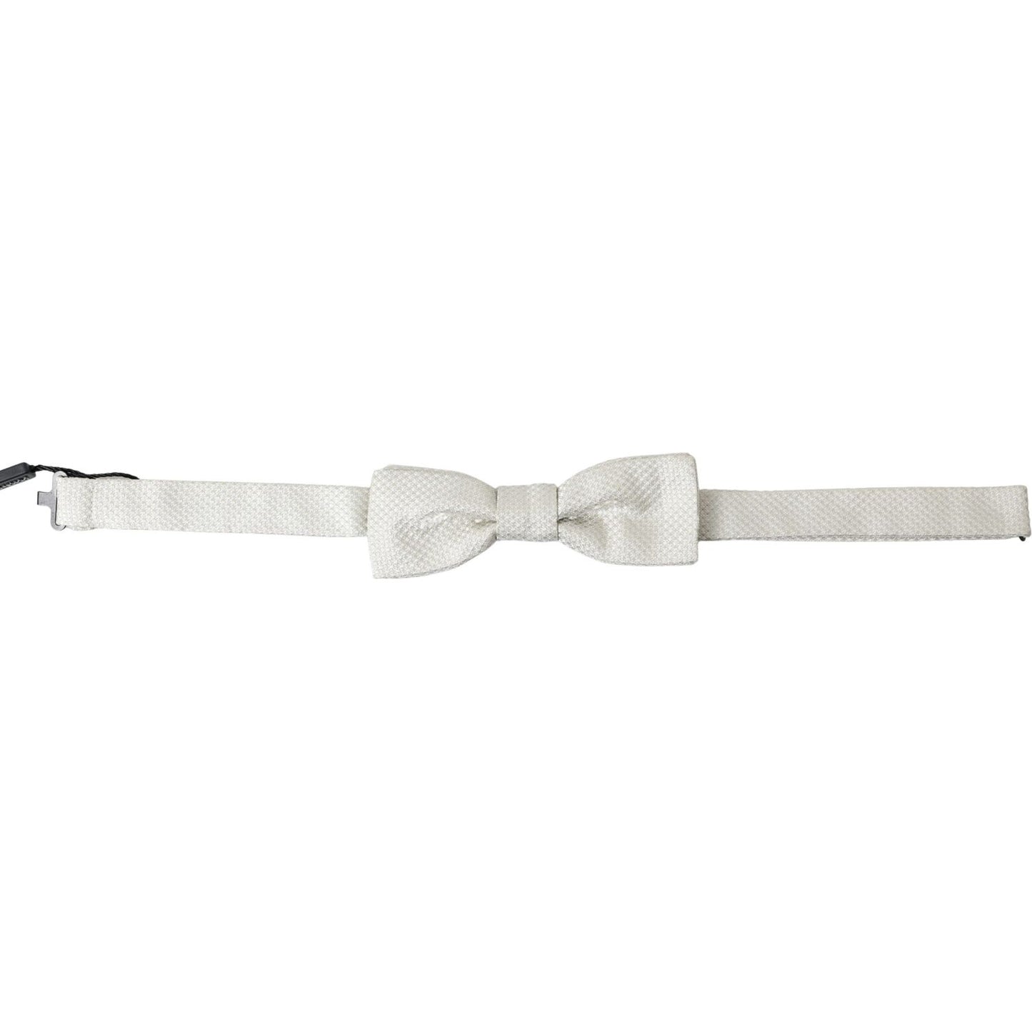 Dolce & Gabbana Ivory Silk Adjustable Neck Papillon Men Bow Tie FT3788