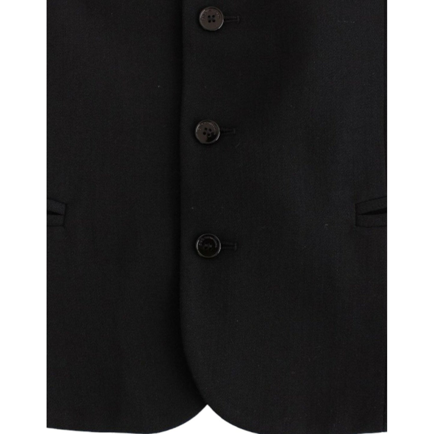 Costume National Black wool blend casual vest SIG10769-1