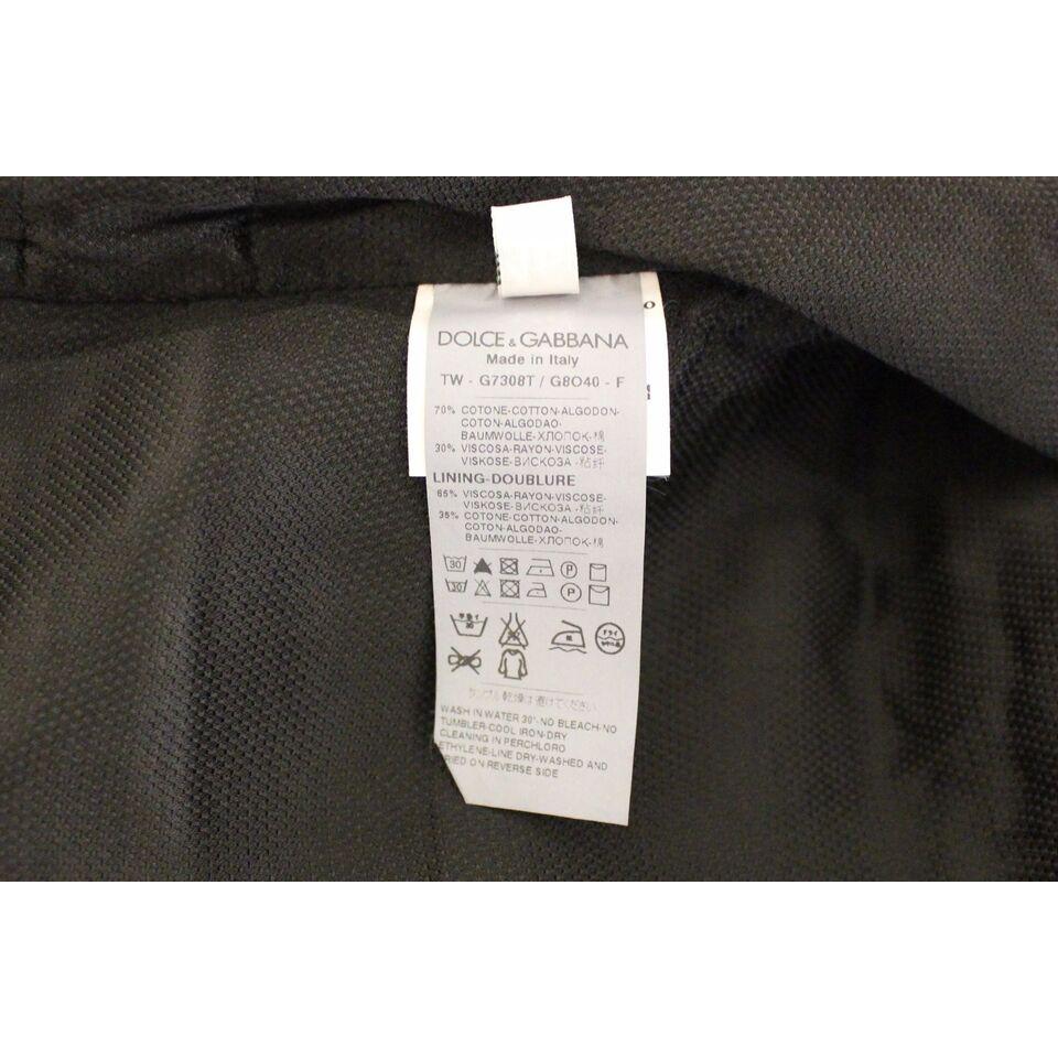 Dolce & Gabbana Black Cotton Blend Dress Vest Gilet VES10022-3