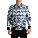 Dolce & Gabbana Multicolor Logo Print Bomber Blouson Jacket JKT3751-52