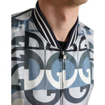 Dolce & Gabbana Multicolor Logo Print Bomber Blouson Jacket JKT3751-52