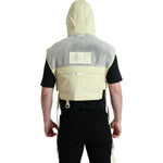 Dolce & Gabbana Yellow Nylon Hooded Sportswear Vest Jacket JKT3768-48