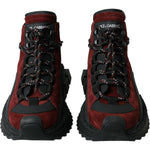 Dolce & Gabbana Burgundy Super King High Top Men Sneakers Shoes MV5424-39